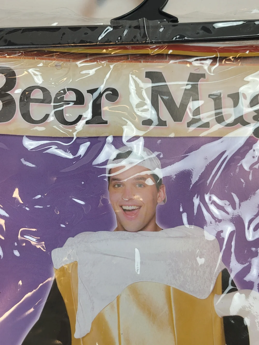 Beer Mug Costume - Yellow Foam Party Outfit